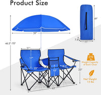 ShadeGuard™ - Double Portable Picnic Chairs