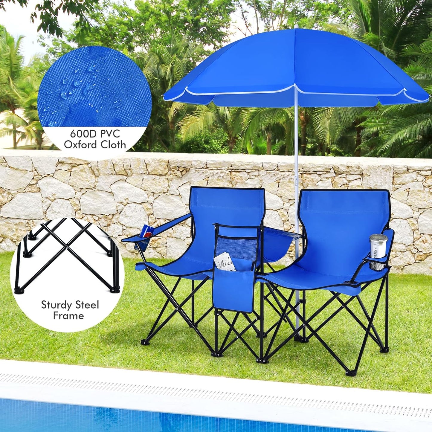 ShadeGuard™ - Double Portable Picnic Chairs