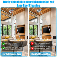 HomeScrub™ - Heavy Duty Long Handle Wall Mop